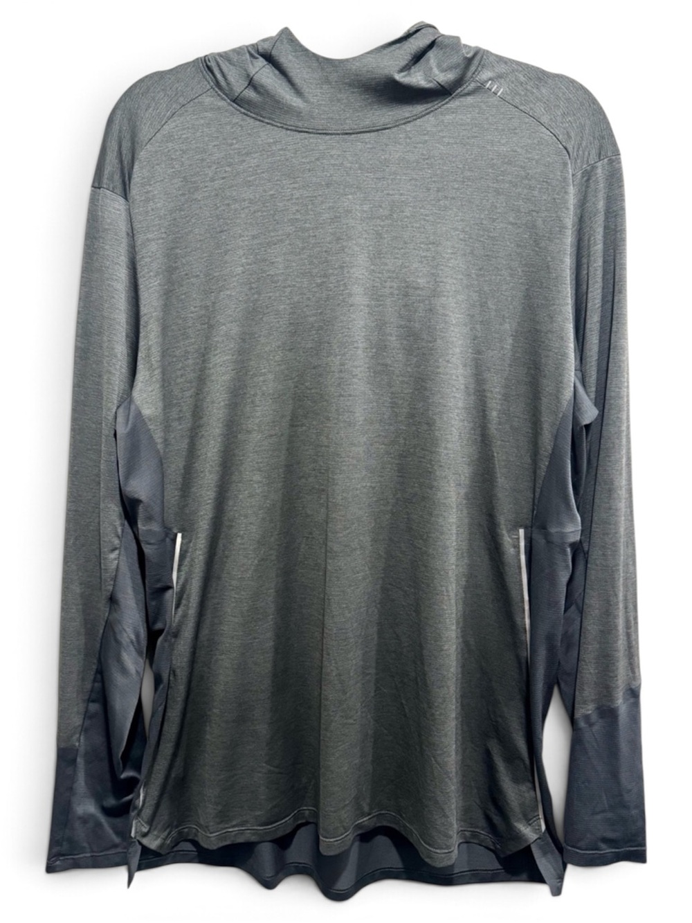 Lululemon Men’s Gray Running Hoodie Balaclava Style Hood Size L